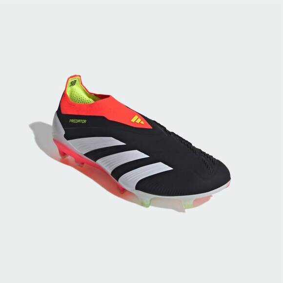 NEW ADIDAS men\'s predator elite laceless firm ground soccer cleats shoe in black main image 4